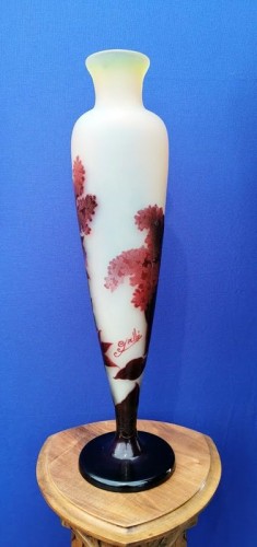 Emile Gallé - Large vase &quot;aux Lilas&quot; - Art nouveau