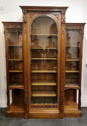 Mobilier Bibliothéque, vitrine - Louis Majorelle (1859-1926) - - Bibliothèque Art Nouveau