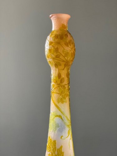 XXe siècle - Emile Gallé  - Vase " Aux Ombelles"