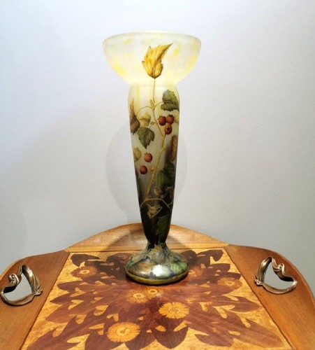 Daum Nancy -  Vase Aux Baies  - Art nouveau