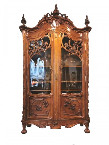 Art Nouveau bookcase, Ecole de Nancy