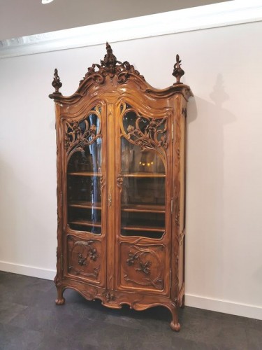 Furniture  - Art Nouveau bookcase, Ecole de Nancy