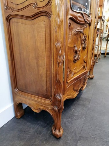 Art Nouveau bookcase, Ecole de Nancy - Art nouveau