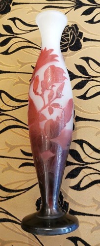 Emile Gallé - Vase aux magnolias - Art nouveau