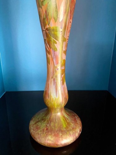 Daum - Important vase Cœurs de marie - Art nouveau