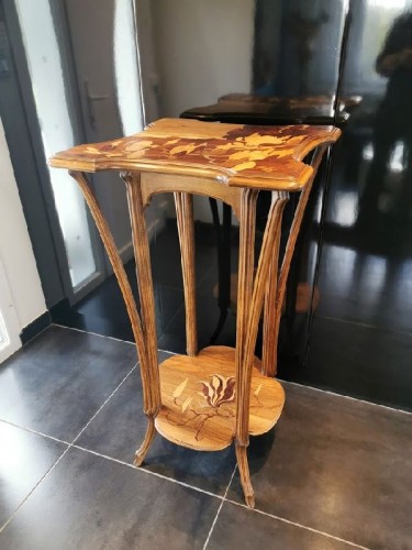 Emile Gallé - Sellette Art Nouveau - Mobilier Style Art nouveau