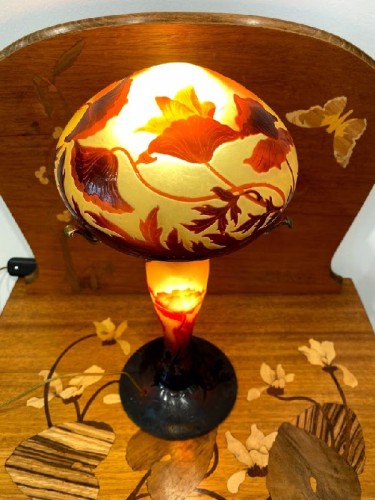Art nouveau - D'argental Lampe Champignon Art Nouveau
