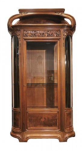 Louis Majorelle (1859-1926) - Vitrine Art Nouveau La vigne