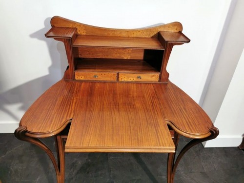 Antiquités - Louis Majorelle - Bureau Art Nouveau Aux Primevères