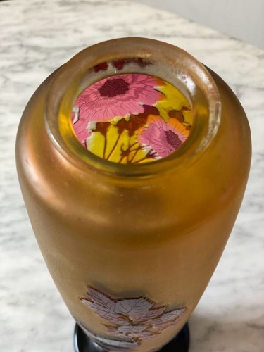 Emile Gallé - Vase Art Nouveau "Aux roses" - Art nouveau