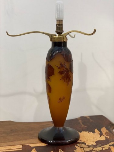 Emile Gallé - Lampe champignon Aux Noisettes Art Nouveau - Art nouveau