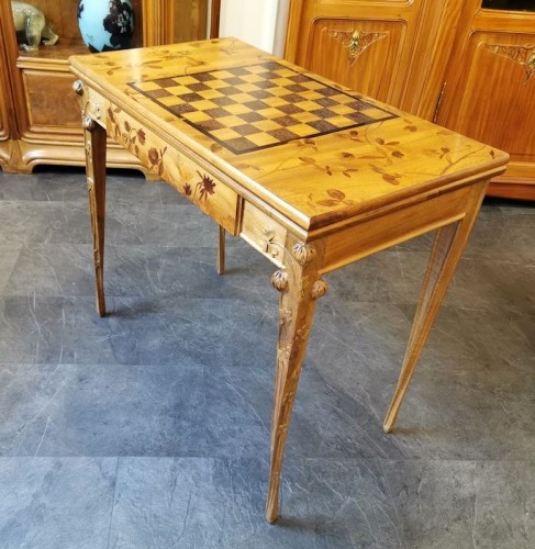 Louis Majorelle (1859-1926) - Table à Jeux Art Nouveau - Mobilier Style Art nouveau