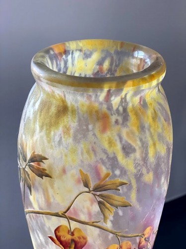 Art nouveau - Daum Nancy - Important Vase Art nouveau Cœurs de Marie