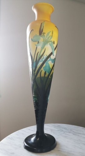 Verrerie, Cristallerie  - Emile Gallé - Vase Art nouveau "Libellule"