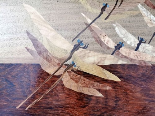 Furniture  - Emile Gallé - Art nouveau &quot;Dragonflies&quot; nesting tables