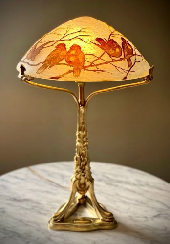 Muller Frères Lunéville - Lampe  Art nouveau - Antiquités Art Nouveau