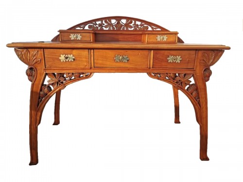 Ecole de Nancy - Art nouveau desk "Aux marronniers"