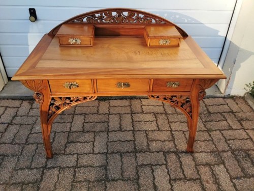 Ecole de Nancy - Art nouveau desk &quot;Aux marronniers&quot; - Furniture Style Art nouveau