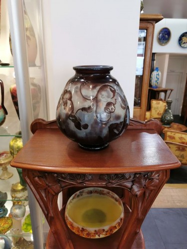 Art nouveau - Daum Vase Art Nouveau "Aux Orchidées"