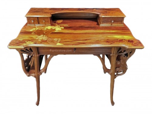 Emile Gallé - Art nouveau desk "Aux ombelles"