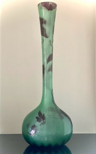 Emile Gallé - Art nouveau vase &quot;Aux volubilis&quot; - Art nouveau