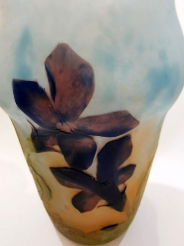 XIXe siècle - Daum Nancy - Vase "Aux Gentianes"