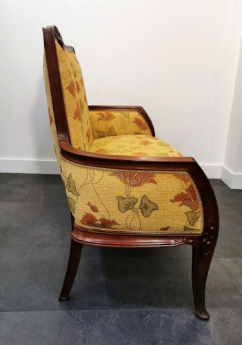 Art nouveau - Louis Majorelle - Ensemble de salon Art nouveau "Au gui"