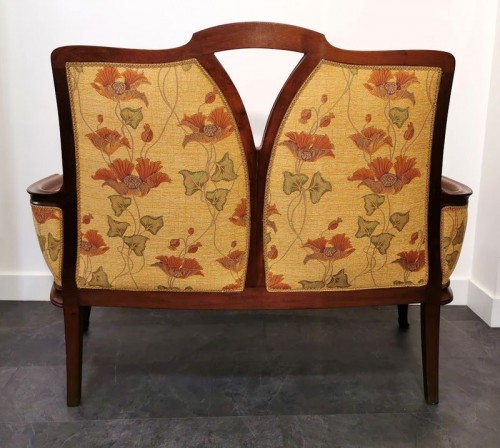 Antiquités - Louis Majorelle - Ensemble de salon Art nouveau "Au gui"