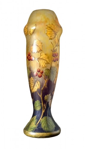 Daum Nancy - Vase Art nouveau "Aux Baies"