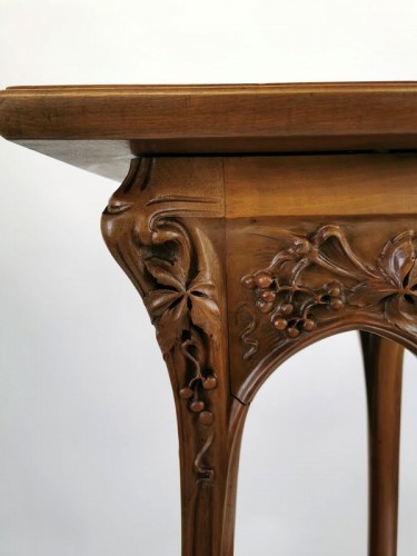 Mobilier Meuble d'appoint - Louis Majorelle - Sellette Art nouveau "Vigne Vierge"