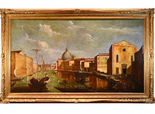 Vue de Venise avec le Grand Canal - Atelier de Francesco Tironi (1745- 1797)