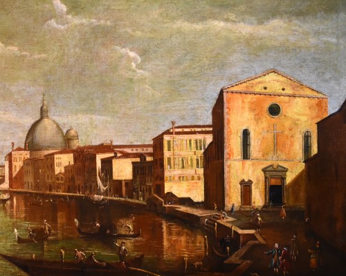 Tableaux et dessins Tableaux XVIIIe siècle - Vue de Venise avec le Grand Canal - Atelier de Francesco Tironi (1745- 1797)