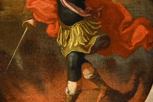 Saint Michel Archange , Atelier de Giovan Battista Lama (1673 - 1748) - Louis XIV