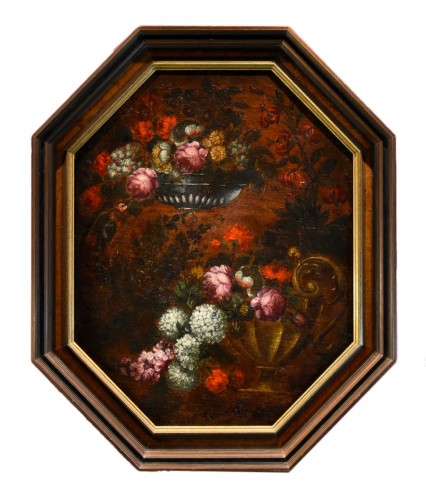 Composition Florale, école italienne du 17e siècle