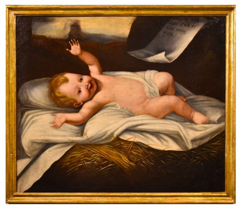 Enfant Jésus, peintre lombard actif au XVIIe siècle