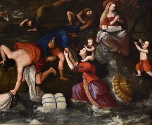 Paintings & Drawings  - The Universal Deluge, Flemish Painter Active In The Seventeenth Century