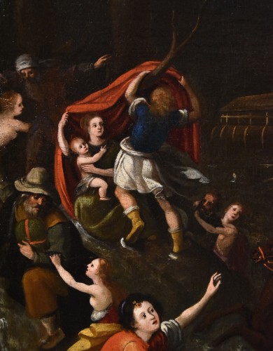 Le Déluge Universel, Peintre flamand actif au XVIIe siècle - Antichità Castelbarco