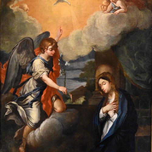 Tableaux et dessins Tableaux XVIIe siècle - L'Annonciation, Atelier de Carlo Maratta (1625 -1713)
