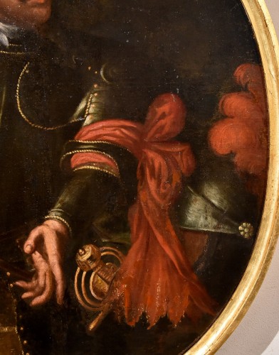 XVIIe siècle - Portrait d'un gentilhomme en armure, Atelier de Giovanni Bernardo Carbone (1616 - 1683)