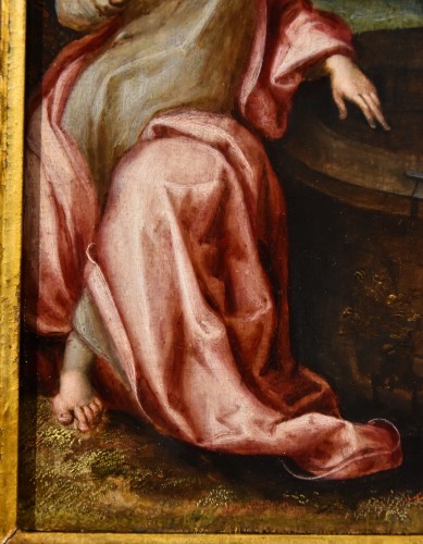 Tableaux et dessins Tableaux XVIIe siècle - Le Christ et la Samaritaine,École flamande du 17e siècle