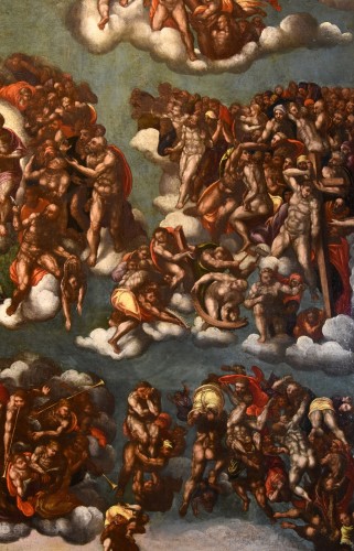 Le Jugement dernier, Peintre romain fin XVIe début XVIIe siècle - Renaissance