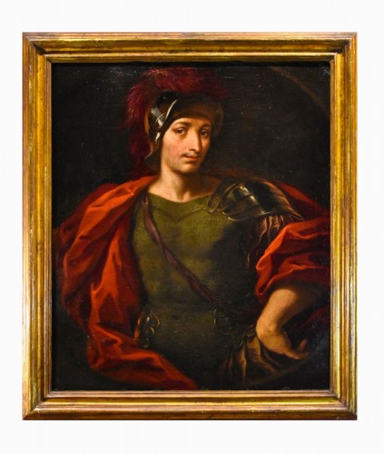 Portrait d'un homme en armure, Peintre Lombard du XVIIe Siècle