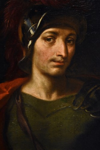XVIIe siècle - Portrait d'un homme en armure, Peintre Lombard du XVIIe Siècle
