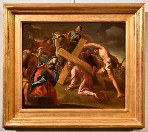 The Ascent To Calvary, Giovanni Lanfranco (Terenzo, 1582 - Rome, 1647) - Paintings & Drawings Style Louis XIII