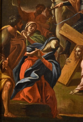 La Montée Au Calvaire, Giovanni Lanfranco (Terenzo, 1582 - Rome, 1647) Cercle - Louis XIII