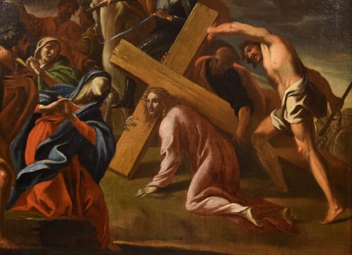 Antiquités - The Ascent To Calvary, Giovanni Lanfranco (Terenzo, 1582 - Rome, 1647)