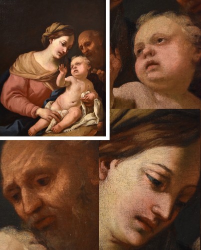 Paintings & Drawings  - The Holy Family, Genoese school of the second half of the 17th century