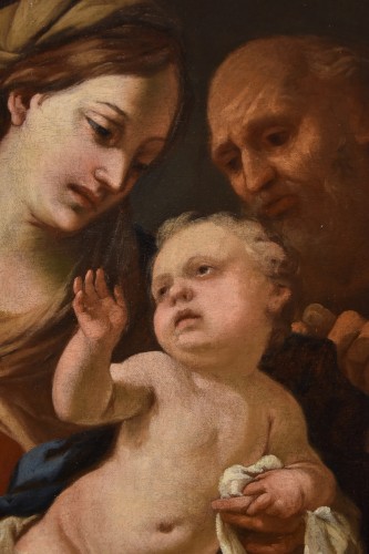 Antiquités - The Holy Family, Genoese school of the second half of the 17th century