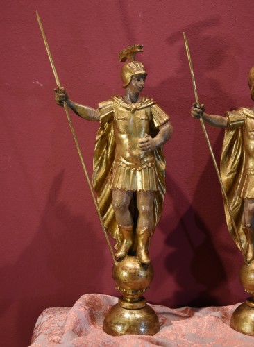  A Pair Of Full-length Roman Soldiers, Rome 18th century - 