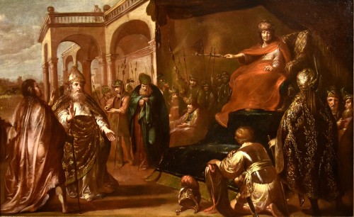Alexander The Great On Throne, Charles Le Brun (paris 1619 - 1690) circle O - 